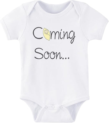 Cnins Newborn Baby Bodysuit - Pregnancy Announcement & Infant Loss Gift, Coming Soon & Rainbow Design Coming Home Outfit