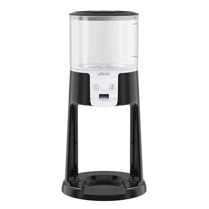 Dr. Brown's Insta-Prep Warm Water Dispenser to Instantly Prepare Baby’s Formula Bottle,Large Capacity Glass Tank with 3 Temperature Settings,Black