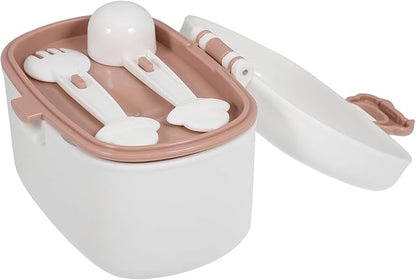 Portable Cartoon Formula Dispenser Container for Travel Sealed Food Jar Scoop Compact Powder Holder for Go Use for Busy Parents