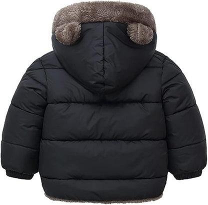 Fairy Baby Infant Baby Winter Coat Cute Teddy Bear Hooded Jacket Warm Fleece Outerwear Windproof Toddler Boys Girl 6M-4T