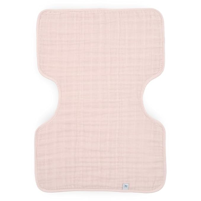 Little Unicorn Cotton Muslin Burp Cloth - Light Pink
