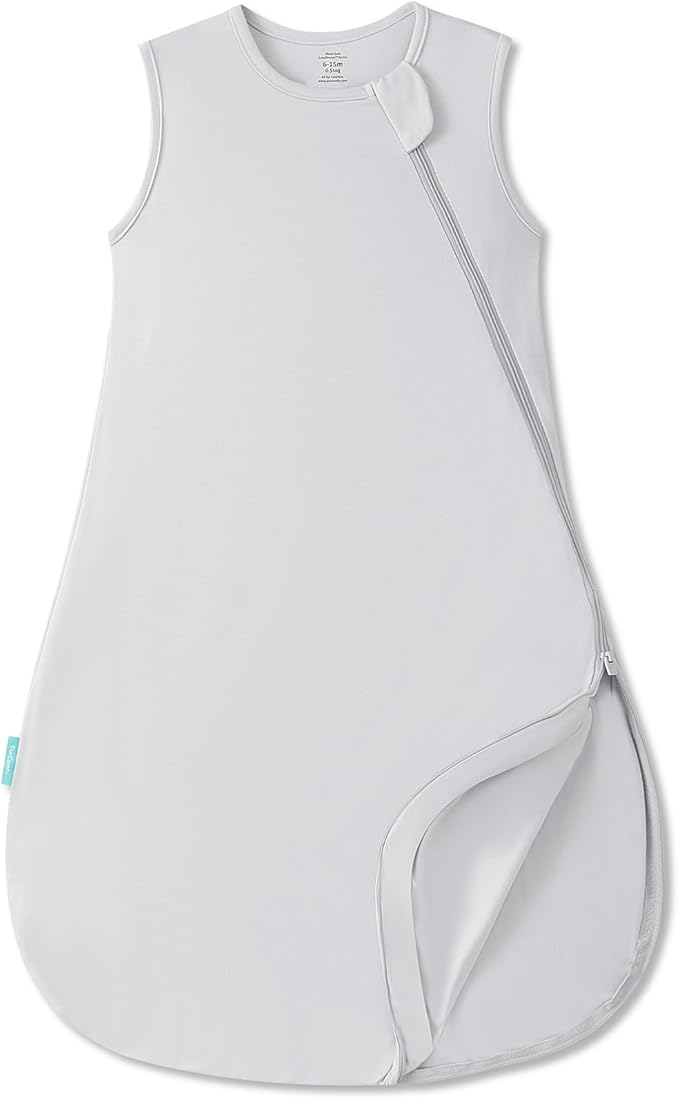 PurComfy Supersoft Sleep Sack 0.5 TOG, Premium Bamboo Viscose Sleeping Bag Thin Baby Wearable Blanket 2-Way Zipper Sleep Sack