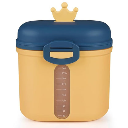Accmor Baby Formula Dispenser On The Go, Portable Milk Powder Formula Dispenser with Scoop,Formula Containers for Travel Hold 12.7oz/360g Formula, Yellow