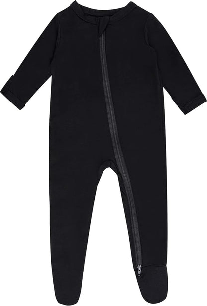 GUISBY Pajamas for Baby Boys & Girls, Infant Onesie with Mitten Long Sleeve Footed Pjs