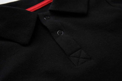 Teach Leanbh Infant Baby Polo Bodysuit Cotton Long Sleeve Pure Color Shirt 3-24 Months