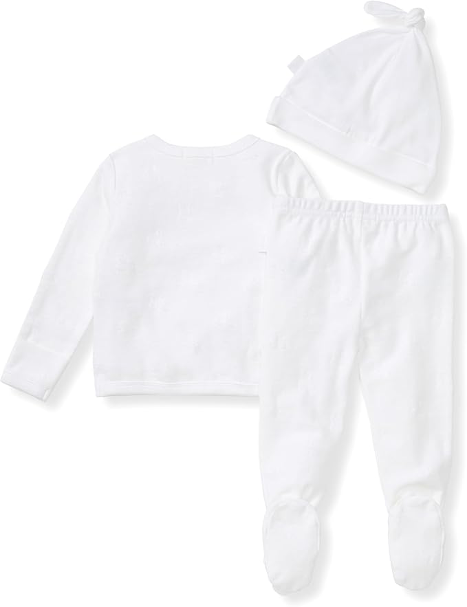 Burt's Bees Baby baby-girls Unisex Baby Take Me Home Set, 3-piece Top, Pant, and Hat Bundle