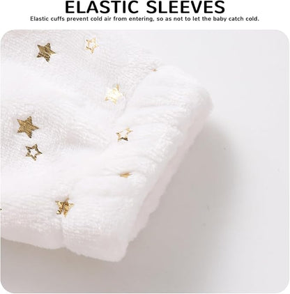 Baby Girl Winter Fleece Coat Toddler Boy Jacket Infant With Hood Warm Outerwear