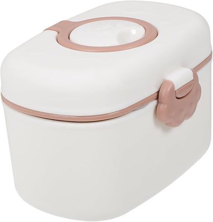 Portable Cartoon Formula Dispenser Container for Travel Sealed Food Jar Scoop Compact Powder Holder for Go Use for Busy Parents