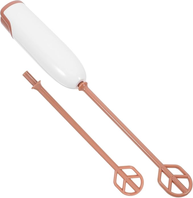 Handheld Drink Mixer Extended Handle Electric Milk Powder Stirrer Portable Multifunctional Mixer for Formula and Beverages Compact Battery Operated