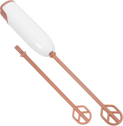 Handheld Drink Mixer Extended Handle Electric Milk Powder Stirrer Portable Multifunctional Mixer for Formula and Beverages Compact Battery Operated