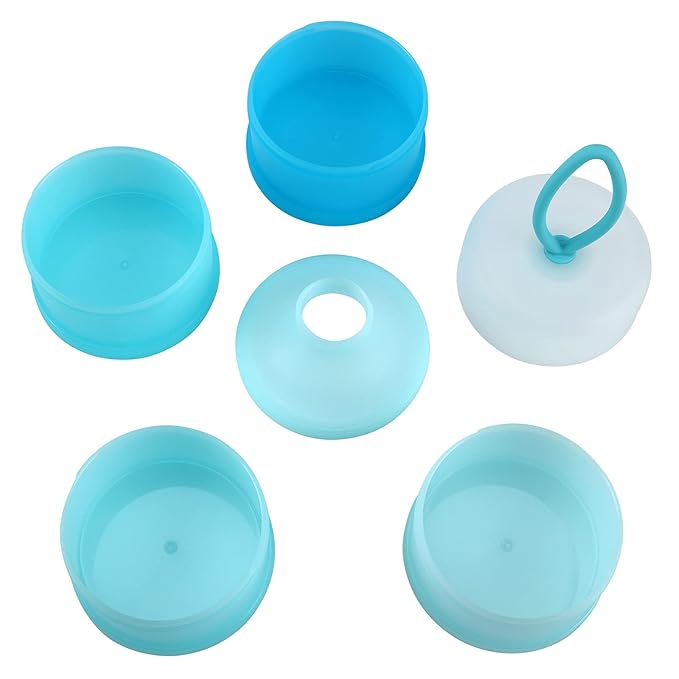 Accmor 3 Pack Baby Formula Dispenser On The Go, Stackable Formula Dispenser Formula Container to Go, Non-Spill Portable Milk Powder Kids Snack Storage Container, BPA Free