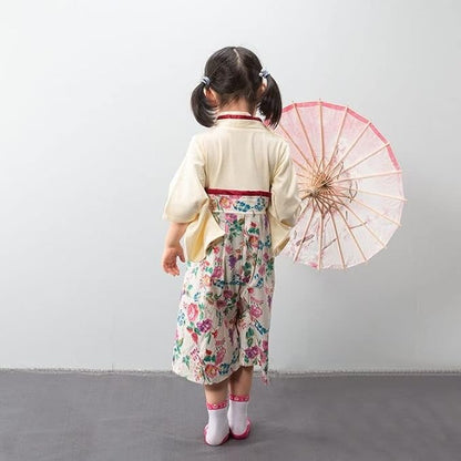 Baby Girl Kimono Romper Japanese Costumes Hakama Coverall Infant Samurai Outfits