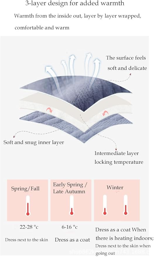 Newborn Going Home Outfit, Baby Romper 3-Layer 100% Cotton One-Piece, Baby Coming Home Set from Hospital