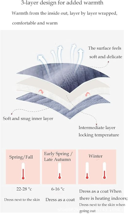 Newborn Going Home Outfit, Baby Romper 3-Layer 100% Cotton One-Piece, Baby Coming Home Set from Hospital