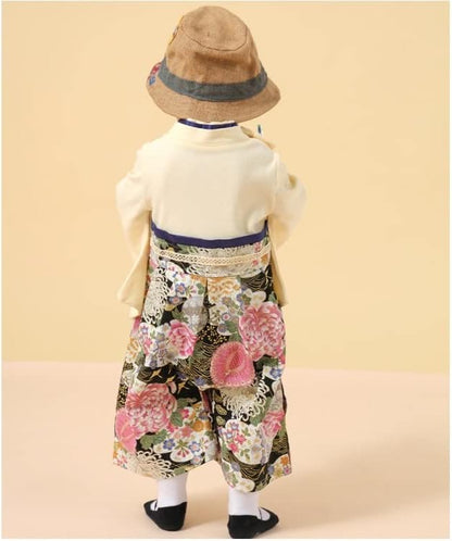 Baby Girl Kimono Romper Japanese Costumes Hakama Coverall Infant Samurai Outfits