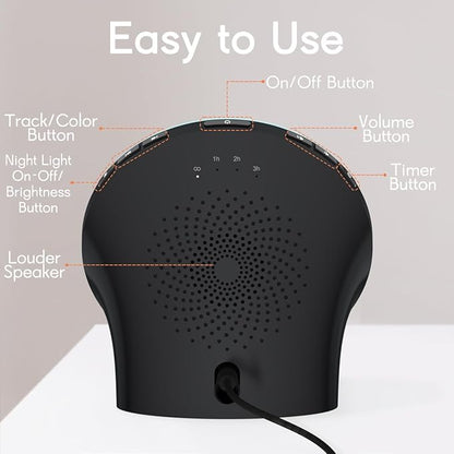 BrownNoise Electric Night Light for Baby 12 Colors Reading Lights for Indoor Use and 10 Adjustable Brightness 4 Timers for Baby Adult Kids