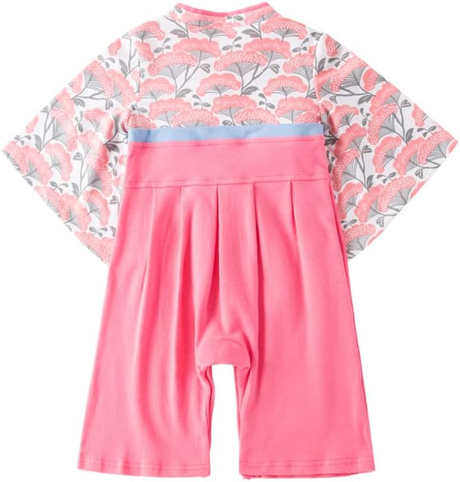 Baby Girl Kimono Romper Japanese Costumes Hakama Coverall Infant Samurai Outfits