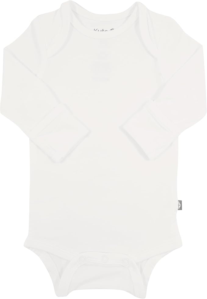 KYTE BABY Soft Bamboo from Rayon Long Sleeve Unisex Bodysuit, 0-24 Months