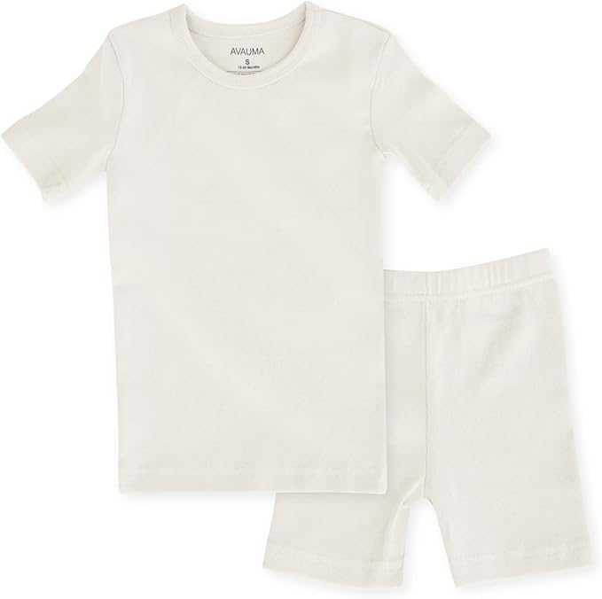 AVAUMA Baby Boys Girls Pajama Set Kids Toddler Snug fit Basic Cotton Sleepwear pjs for Daily