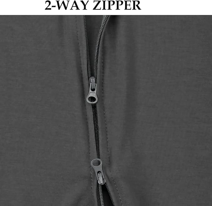 Aablexema Baby Zipper Pajamas Bamboo Rayon, 3pcs Unisex Infant Clothes with Mitten Long Sleeve Footed Pjs