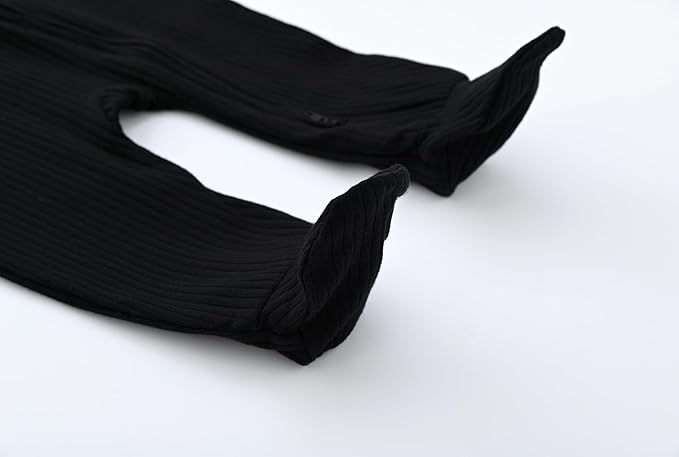 ACESTAR Baby Footies Pajamas, 2-Way Zipper Baby Sleepers with Mitten Cuffs - Long Sleeve Baby Zip Up Onesie for 0-12 Months