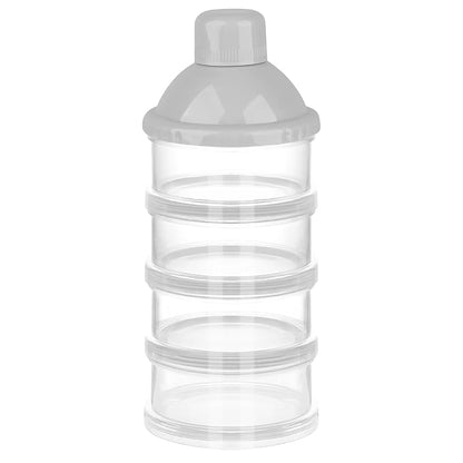 Accmor Formula Dispenser On The Go, 4 Compartments Stackable Formula Container for Travel, Baby Milk Powder Kids Snack Container, BPA Free ﻿