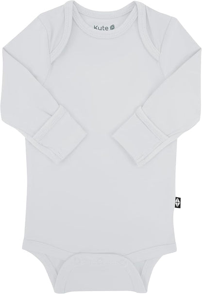 KYTE BABY Soft Bamboo from Rayon Long Sleeve Unisex Bodysuit, 0-24 Months