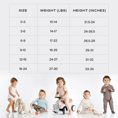 MON CHOU Footless Baby Pajamas - Luxuriously Soft Pima Cotton Newborn Sleepers - Organic Cotton Baby Pajamas - Newborn Onesie