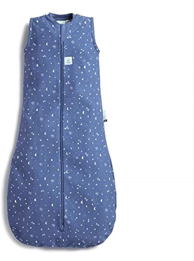 ergoPouch Jersey Sleeping Bag 0.2 TOG – Arms-Out Baby Sleep Sack, Ideal Transition from Swaddling, Slim Fit Keeps Baby Secure & Comfortable, Soft Breathable Fabric (8-24 Months, Night Sky)