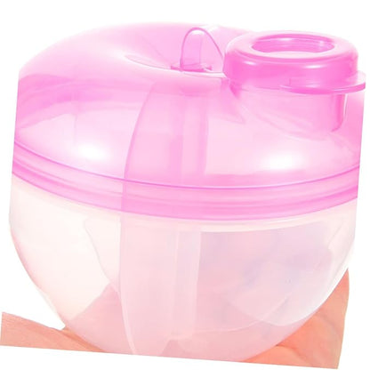 4pcs Three Compartment Powder Container Portable Snack Storage for Travel Design The-go Feeding Formula Dispenser
