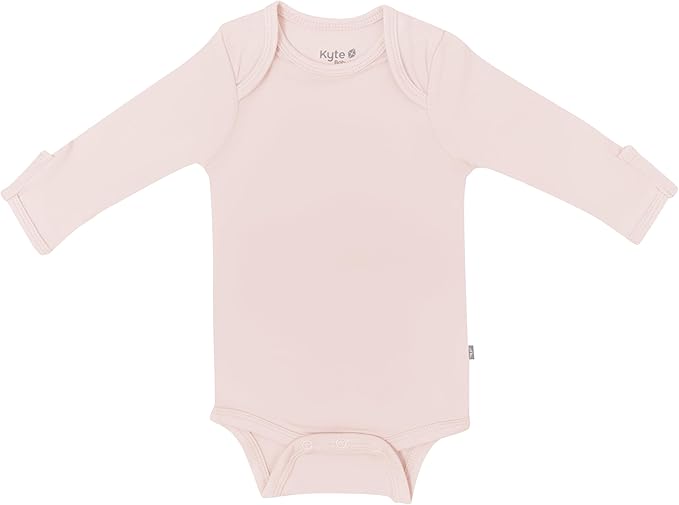 KYTE BABY Soft Bamboo from Rayon Long Sleeve Unisex Bodysuit, 0-24 Months