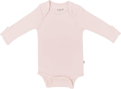 KYTE BABY Soft Bamboo from Rayon Long Sleeve Unisex Bodysuit, 0-24 Months