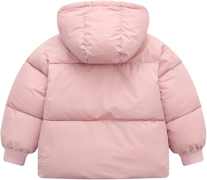 Baby Girl Winter Fleece Coat Toddler Boy With Hood Puffer Jacket Down Outerwear