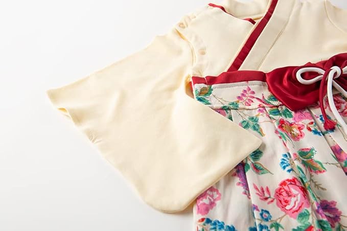 Baby Girl Kimono Romper Japanese Costumes Hakama Coverall Infant Samurai Outfits