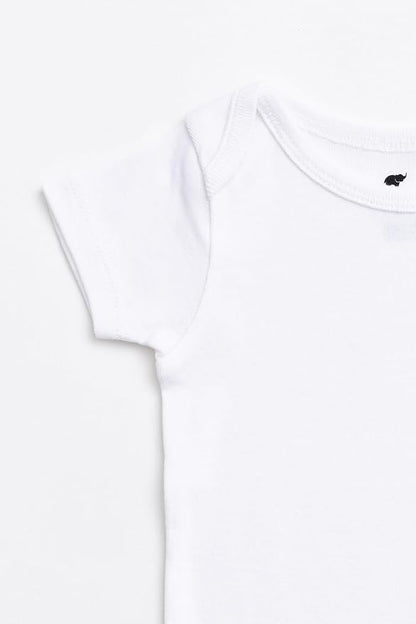 MONICA + ANDY Short Sleeve Jack & Jill Bodysuit, 100% Organic Baby Clothes for Girls & Boys, Newborn, Infant & Preemie Sizes