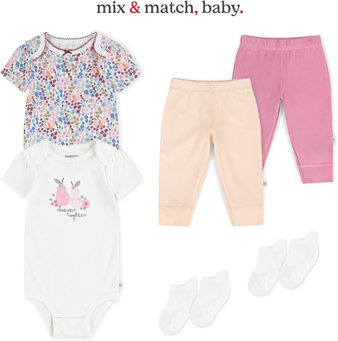 HUGGIES unisex-baby 5-pack Everyday Bodysuit