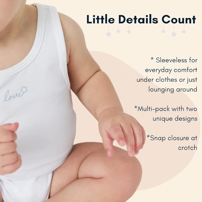 Feathers Baby Super Soft Cotton Onepiece Bodysuit Undershirt