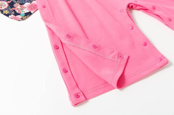 Baby Girl Kimono Romper Japanese Costumes Hakama Coverall Infant Samurai Outfits