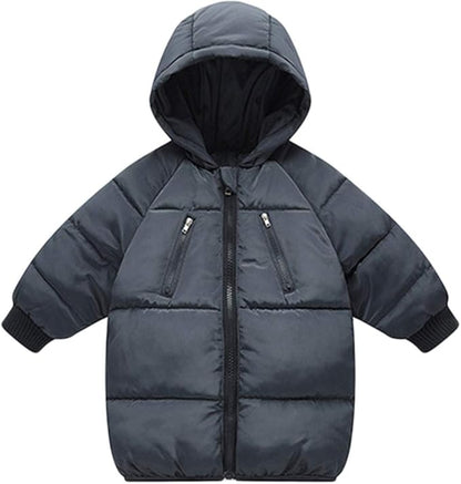 LANBAOSI Kids Winter Coats with Hooded Light Puffer Coat Warm Padded Jacket for Baby Boys Girls Toddler