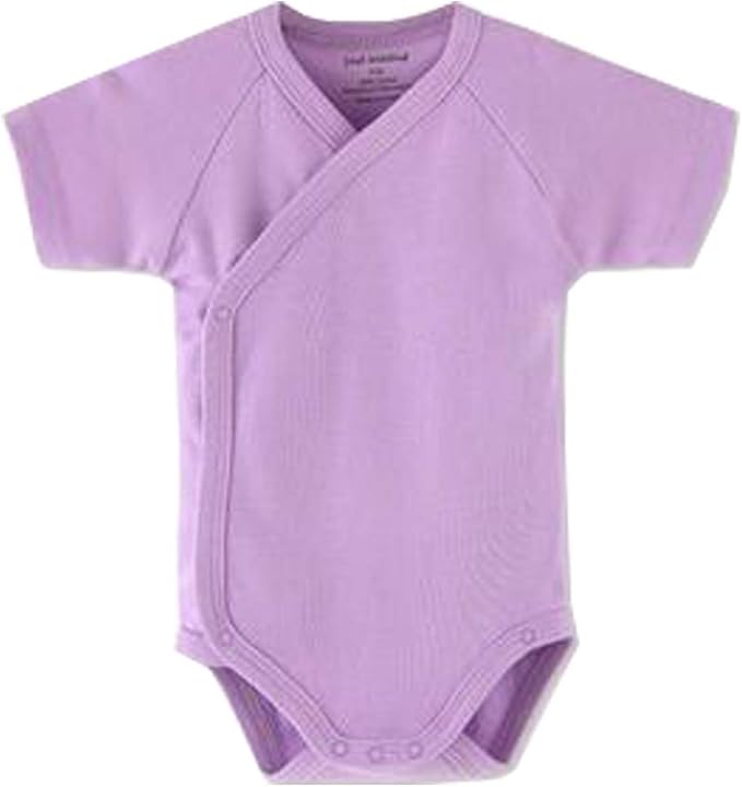 Baby Boys Girls Short Sleeves Kimono Clothes Cotton Baby Side-Snap Bodysuit Pack of Baby Layette Set