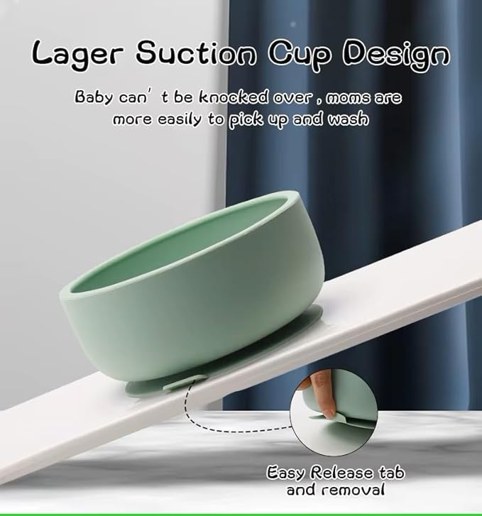 SiliKid Essential 15-Piece Silicone Baby Feeding Set – Complete Toddler Mealtime Kit with Suction Plate, Bowl, Bibs, Utensils, Cups & More – BPA-Free, Baby-Led Weaning Essentials