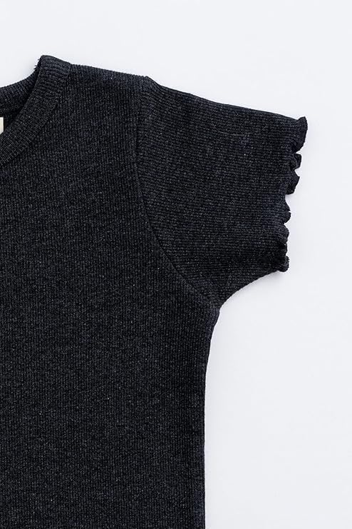 Monica + Andy Crewneck Tee, 100% Organic Cotton Clothes for Girls & Boys, Printed T-Shirt Sizes for Kids, Toddler & Baby