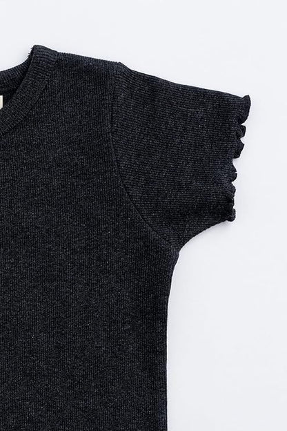 Monica + Andy Crewneck Tee, 100% Organic Cotton Clothes for Girls & Boys, Printed T-Shirt Sizes for Kids, Toddler & Baby