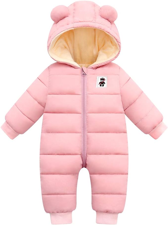 Cute Baby Boys Snowsuit New Born baby girls Winter Coat Toddler Clothes