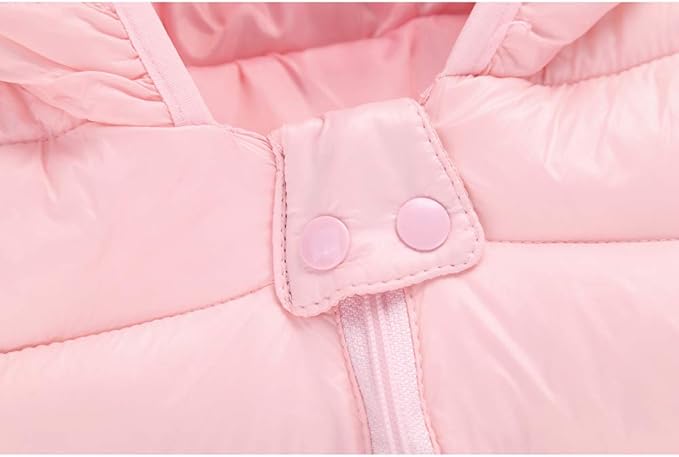 Winter Down Coats for Kids Baby Boys Girls Light Puffer Padded Jacket Bear Hoods Infant Outerwear