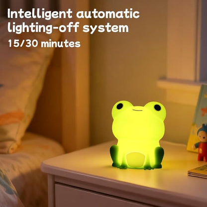 Frog Night Light,Cute Night Light for Kid，Cute Frog lamp,Best Bedroom Bedside Decor Christmas Birthday Gift for Boy Girl Toddler
