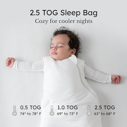 KYTE BABY Unisex Rayon made from Bamboo Sleep Bag for Babies and Toddlers, 2.5 Tog