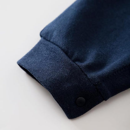 HUAANIUE Newborn Baby Boys Gentleman Romper One Piece Long Sleeve Bowtie Outfit Formal Wear Tuxedo Suit