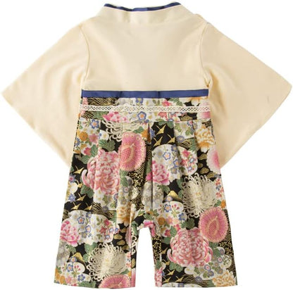 Baby Girl Kimono Romper Japanese Costumes Hakama Coverall Infant Samurai Outfits