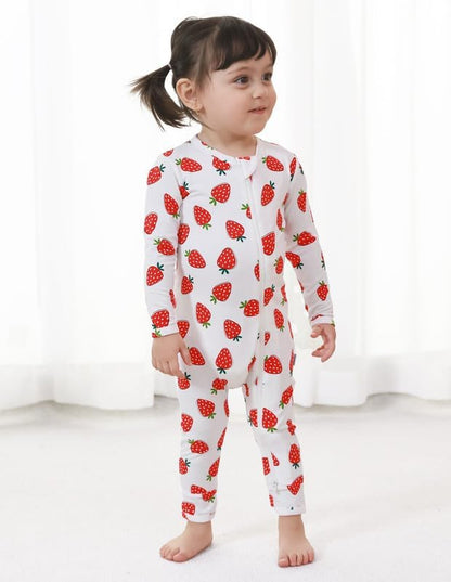 Baby Zippered Rompers Newborn Pajamas Sleepers Long Sleeve Jumpsuits Infant Zipper Romper-Viscose from Bamboo